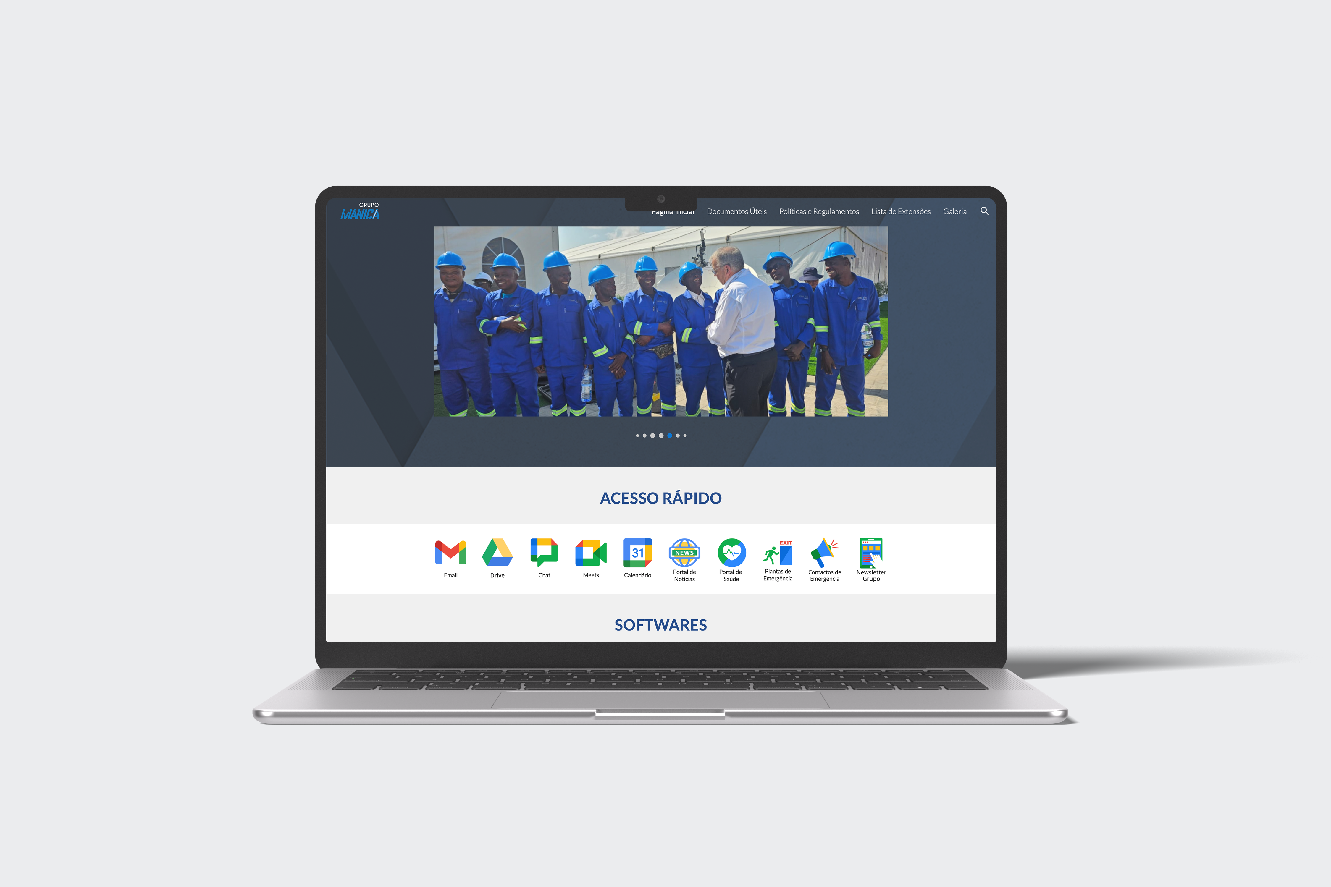 Intranet — Laptop